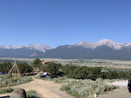 Stunning view of the Collegiate peaks.