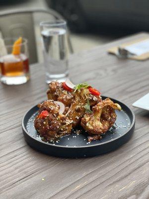 Honey Ginger Cauliflower Wings