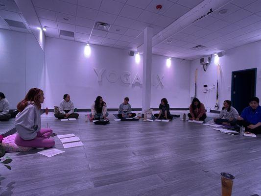 Yoga teacher training