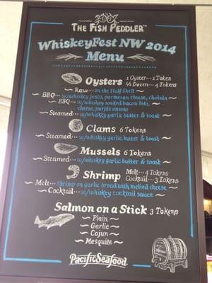 Pacific seafood at the whiskey fest!