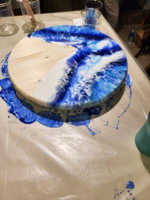 Lazy susan resin wave class.