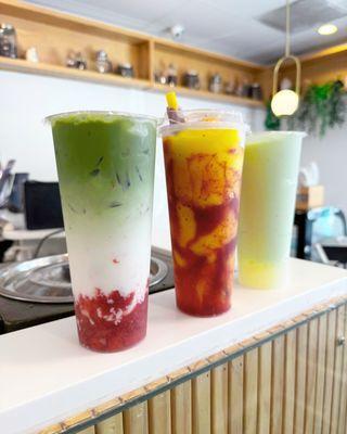 Strawberry matcha - chamango - honeydew