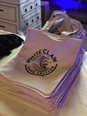 Live screen printing with White Claw x SXSW