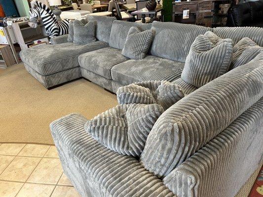 Sectionals in stock + build to fit your room!