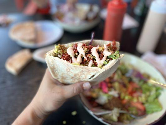 Falafel Salad in a pita #2