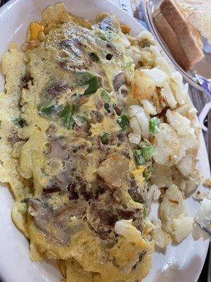 philly cheese steak omelette