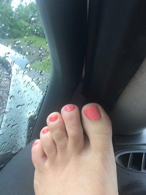 Rainy day pedi