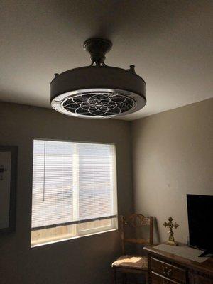 Installed new ceiling fan