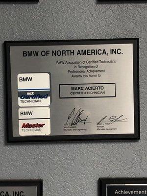 BMW certified!