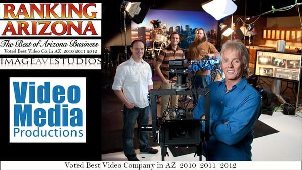 4 time Award wall at Video Media Productions - 42 years Video Production in Phoenix a Arizona