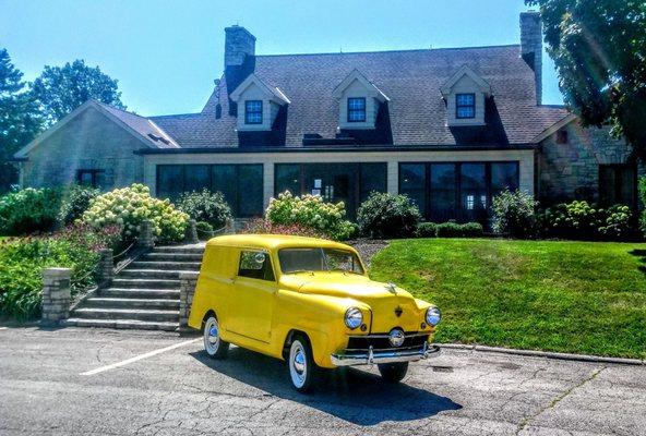 1951 Crosley CD panel delivery at the Petrifying Springs clubhouse in Kenosha County, Wisconsin.