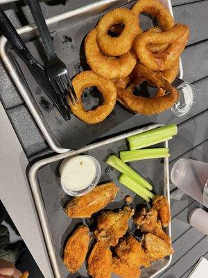 Wings & Onion Rings