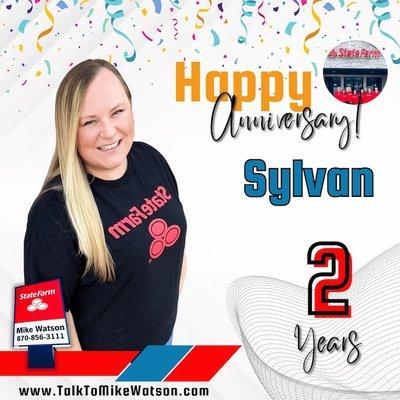 Congratulations to Michele on 13 incredible years and to Sylvan on 2 amazing years with #TeamMikeWatson!...