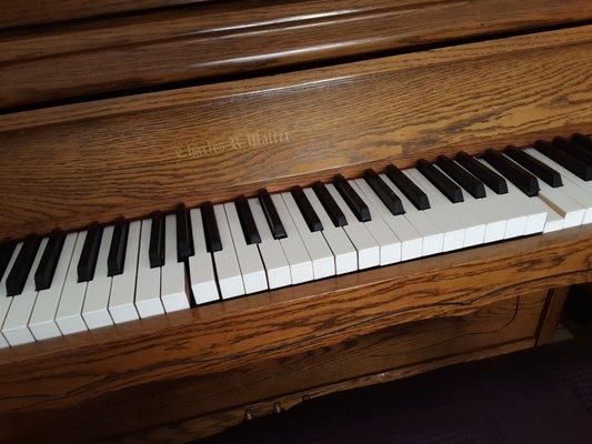 piano damaged from being dropped or severely jostled