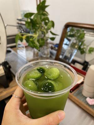 Matcha iced tea