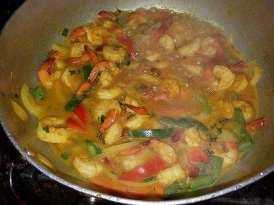 Curry shrimp