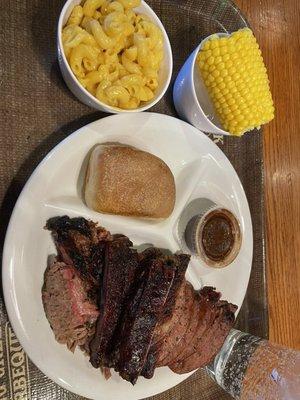 Brisket and sausage platter