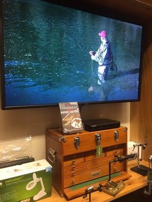 Current fly fishing DVD showing.