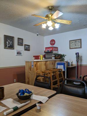 Inside dining room