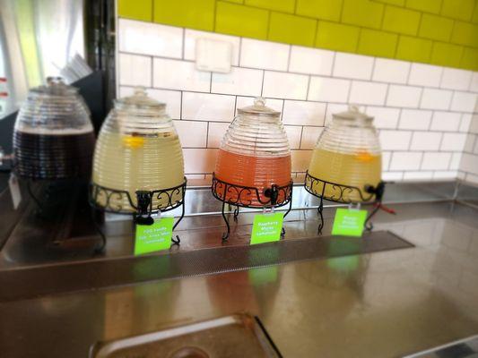 Various lemonade options