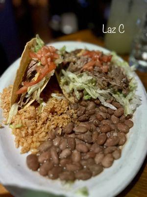 Garlic Pork Roast Tostada and Taco Dinner