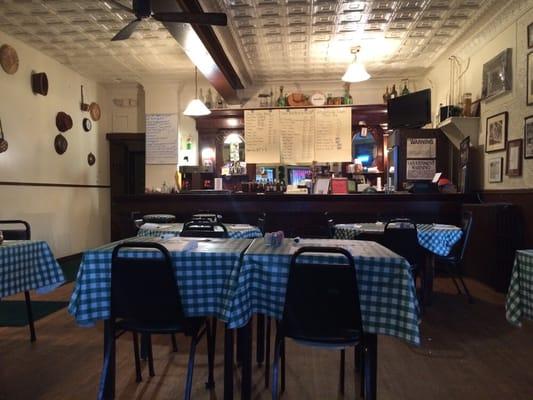 View of the bar area.