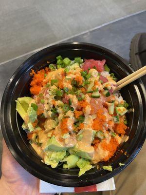 Poke Bowl w/Salmon and Tuna