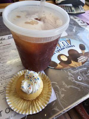 Homemade Lemon Icee Tea and a Dairy Free Gluten Free Homemade Cupcake