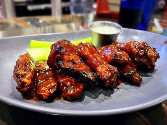 Root Beer Sriracha BBQ Wings!