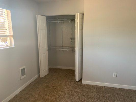 Bedroom 2019 with Shelving System in Closet