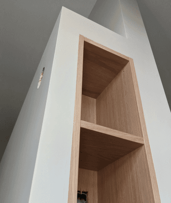 Process - Nice shelving install details