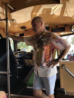 Captain Rod chatting with guests before our tour.