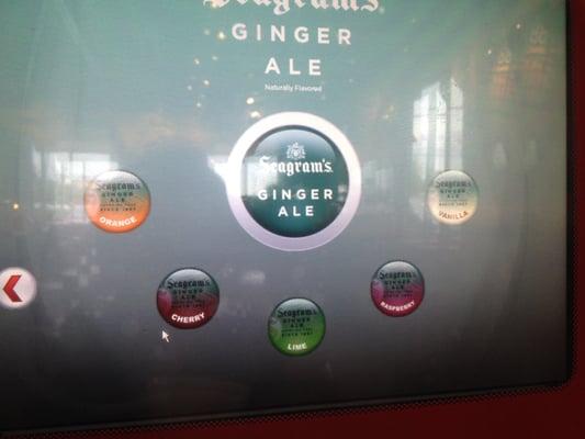 Flavored ginger ale!