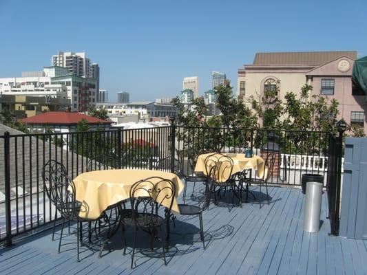 Enjoy our lovely roof-top patio!