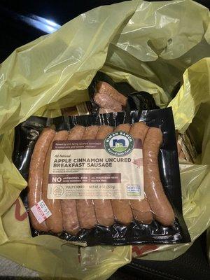 Niman Ranch apple cinnamon breakfast sausage