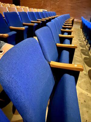 07.22.23 cushioned seats on the first half of the theatre closest to the stage