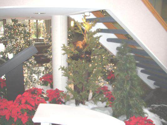 Waltham Massachusetts Holiday Scenes for Lobbies Plantscape Designs Inc