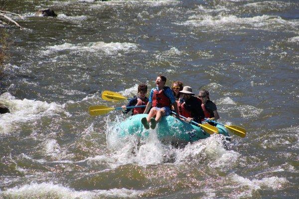 When the water is flowing high on the Rio the wave trains are super fun!