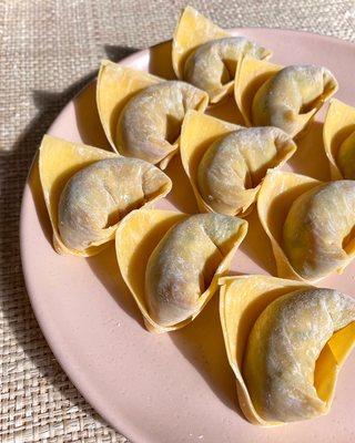 Pork & shiitake wontons