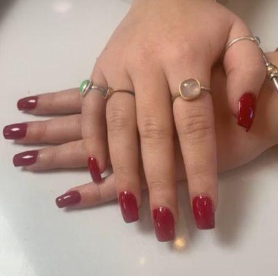 Gel X set with gel polish