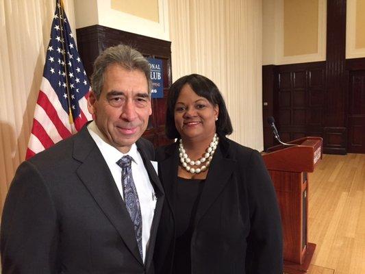 Bill with U.S. Surgeon General Regina Benjamin in Washington D.C.