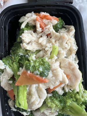 chicken and Chicken with Broccoli...disgusting