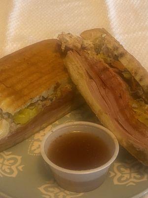 Muffaletta sandwich, Panini, grilled, and ciabatta bread