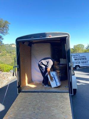 Packing the trailer