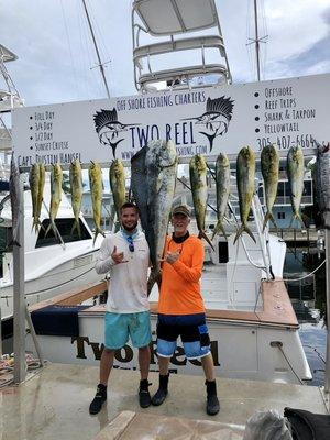 Epic day, a dozen Mahi (including this beast) and 3 wahoo!