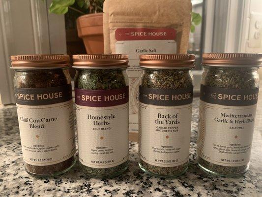 A selection of fantastic spice blends!