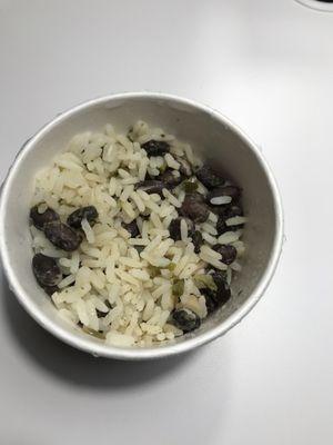 Dried up beans and rice