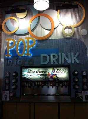 Soda fountain at JAM Mart on Phoenix.