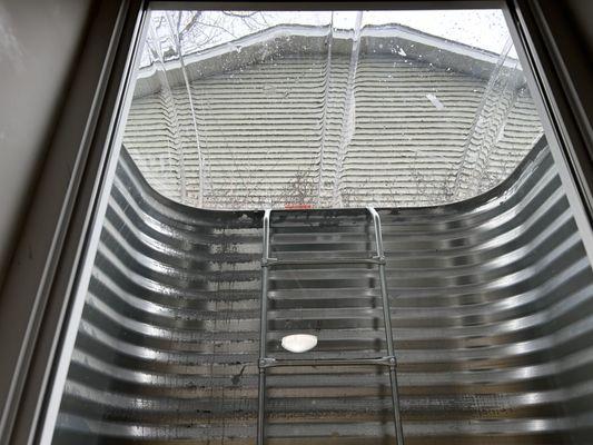 Egress Window with shield Davenport, Iowa