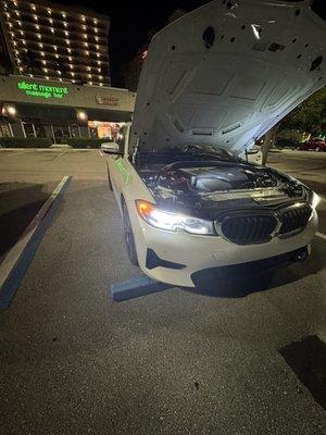 BMW hybrid jumpstart